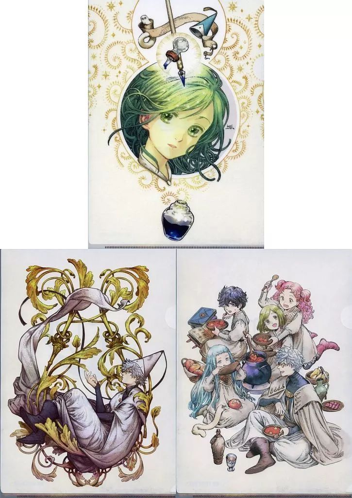 中古】クリアファイル ココ A4クリアファイル＜3種セット＞ 「とんがり