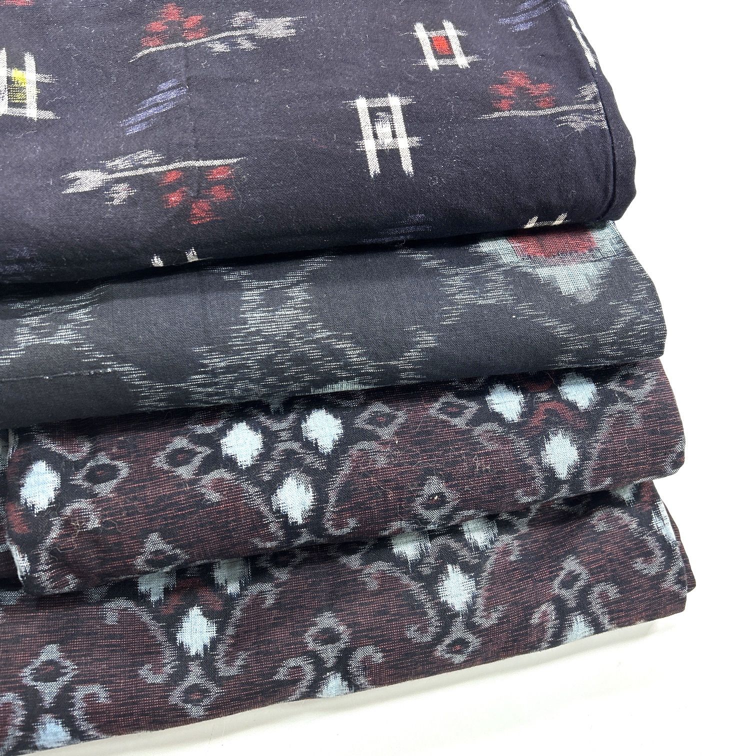 綿絣 かすり 着物 アンサンブル 2枚と1組 綿 着物まとめ売り 同梱購入