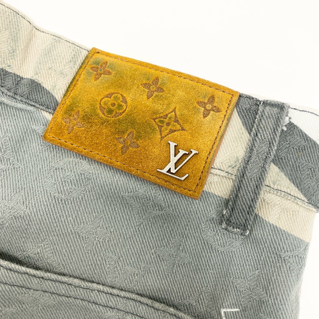 55L23 LOUIS VUITTON ルイヴィトン パッチワーク ポートレートデニム 