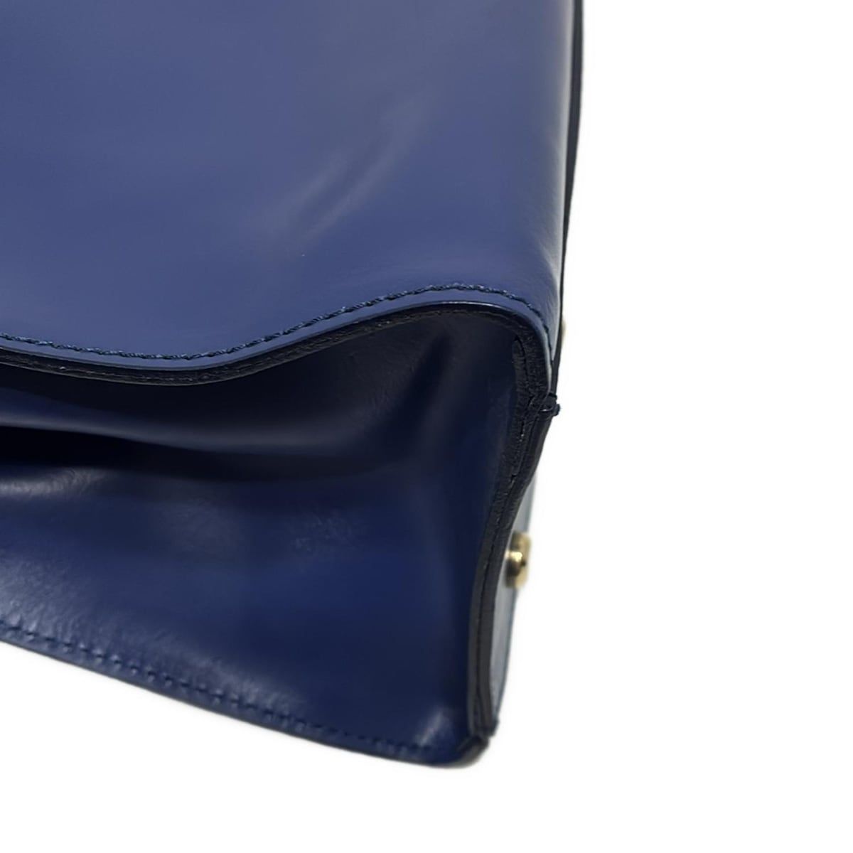 BARNEYSNEWYORK(バーニーズ) トートバッグ - ネイビー×ベージュ レザー