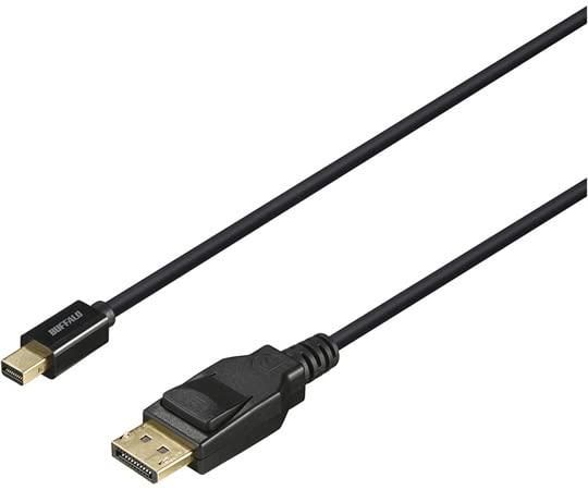 【新品・2営業日で発送】BUFFALO バッファロー DPケーブル DPver1.2a認証品 minDP-DP 1m ブラック(BDPM10BK)