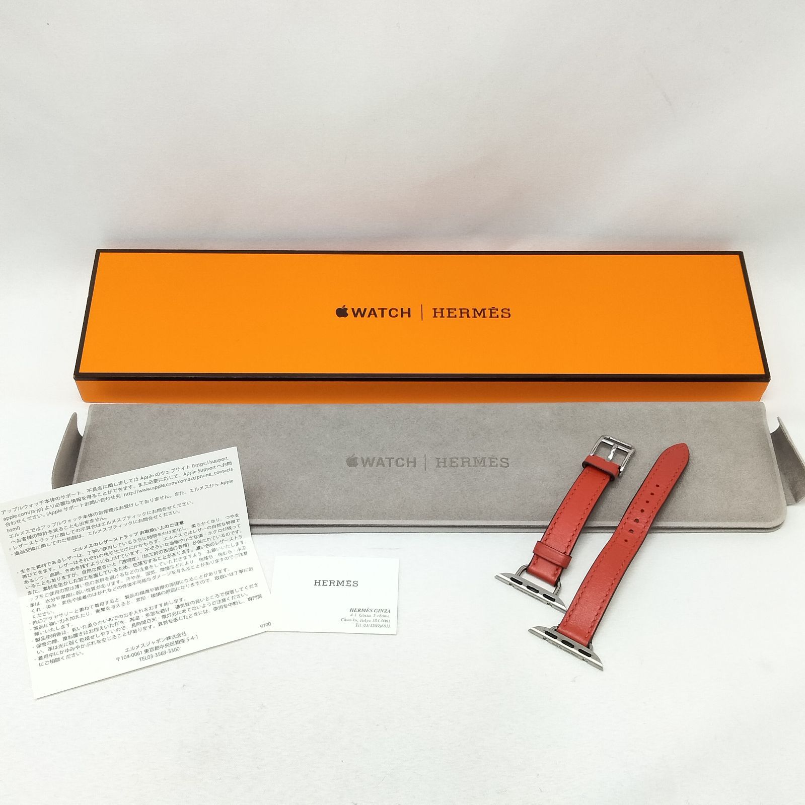 ✨️HERMES✨️エルメス アップルウォッチ用 AppleWatch 時計ベルト 替えベルト Apple Watch Hermès アップルウォッチレザーバンドエルメス レザー 0