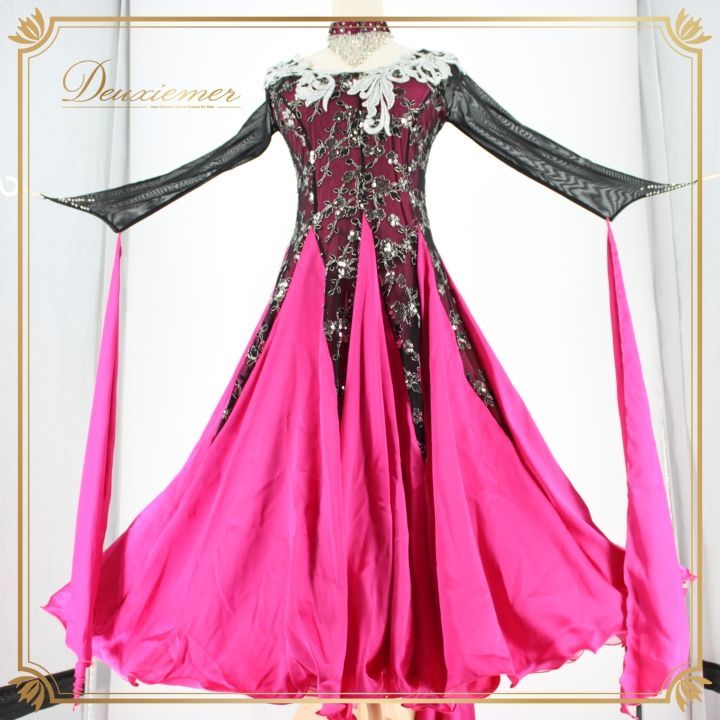 社交ダンス 衣装 スタンダード ドレス ワンピース パーティ衣装