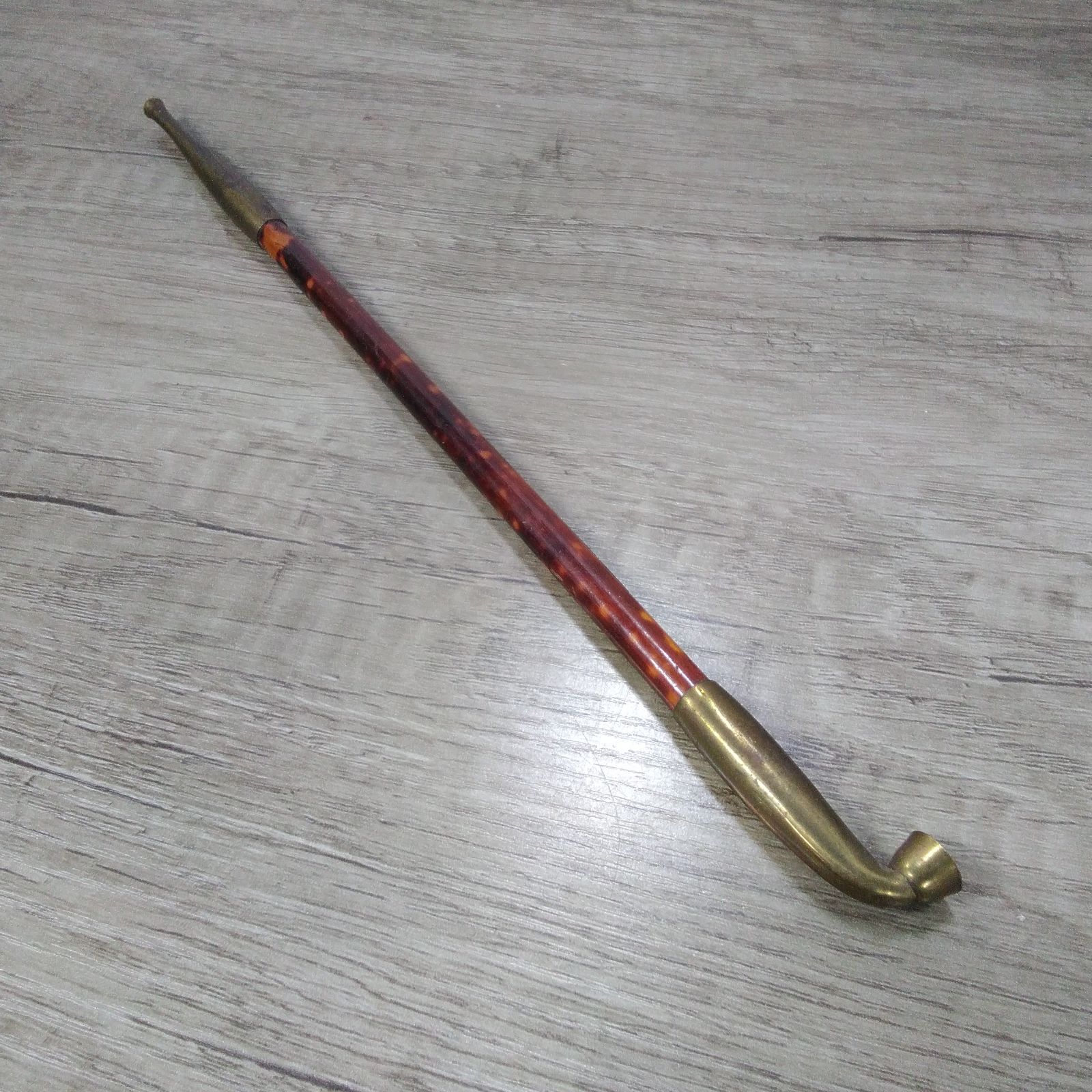 キセル 時代物 助六煙管 竹ラオ 全長約30cm 喫煙具 雑貨 パイプ キセル