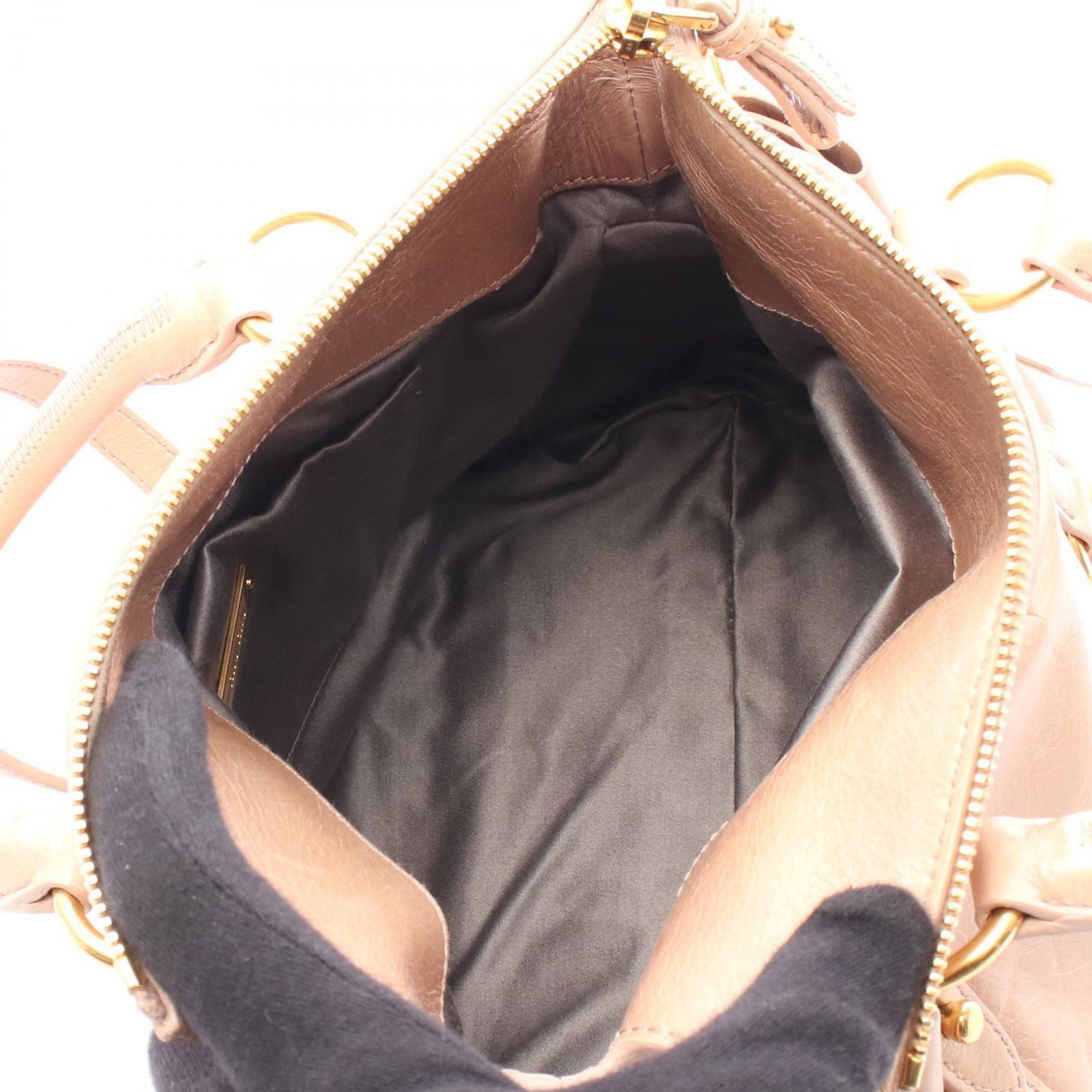 ミュウ ミュウ Miu Miu ハンドバッグ VITELLO LUX サイドリボン RT0438 