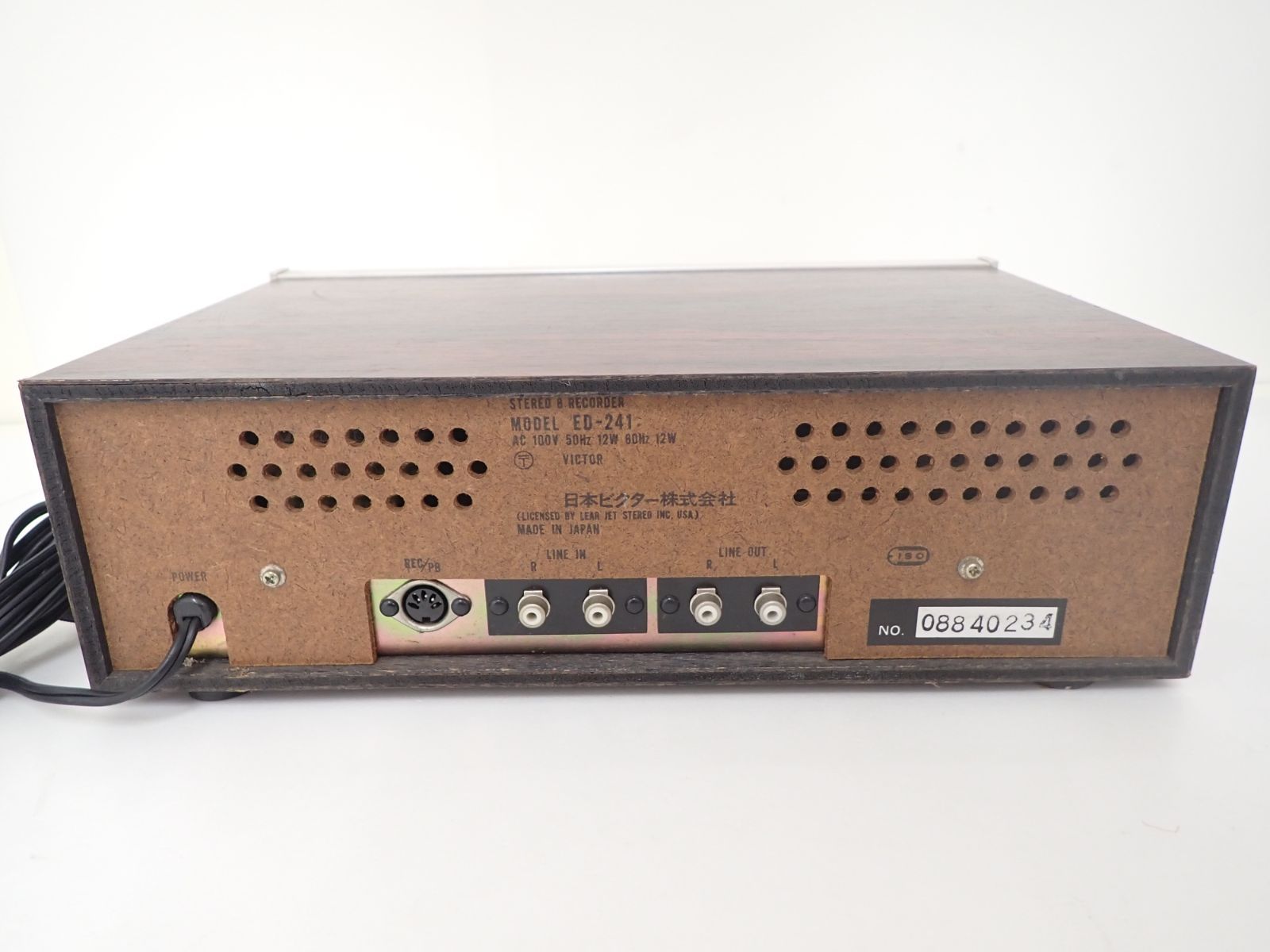 ★8トラを今に楽しむ…VICTOR ED-241　♪ VICTOR ED-241の仕様 ビクター