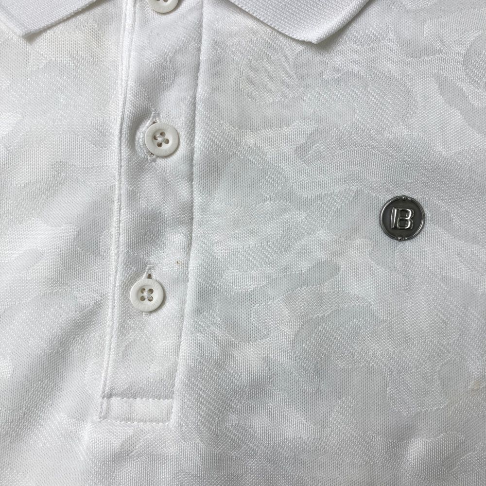 サイズ：M BRIEFING GOLF ブリーフィング 半袖ポロシャツ カモフラ柄