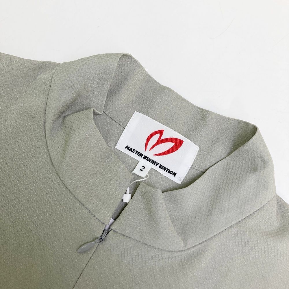 マスターバニーエディション ノースリーブカットソーハーフジップストライプサイズ0 マスターバニーエディション ノースリーブカットソーハーフジップ