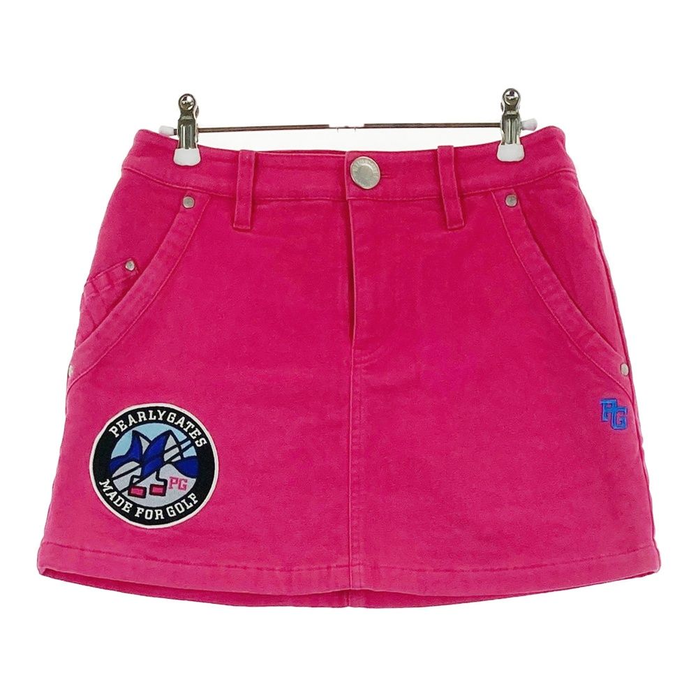 サイズ：0 PEARLY GATES パーリーゲイツ 蓄熱スカート ピンク系