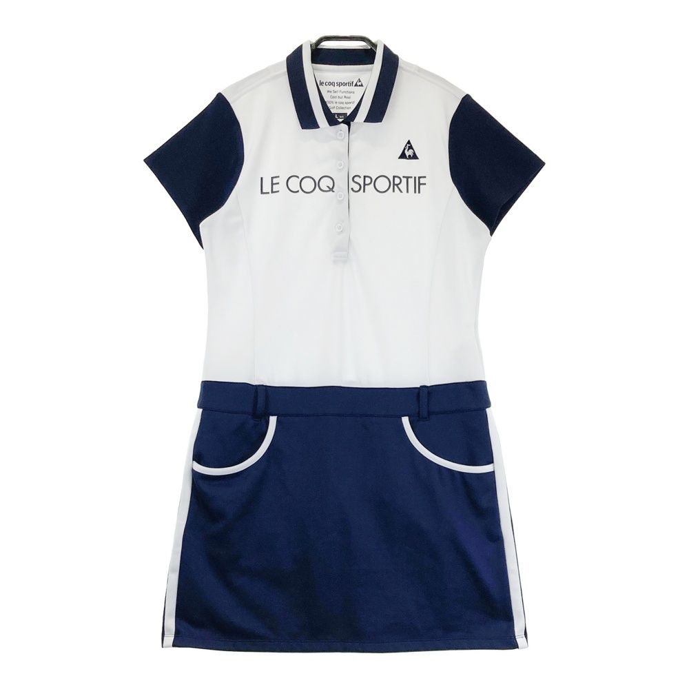サイズ：LL LE COQ GOLF ルコックゴルフ  半袖ワンピース  ホワイト系 [240101593950] ゴルフウェア レディース ストスト