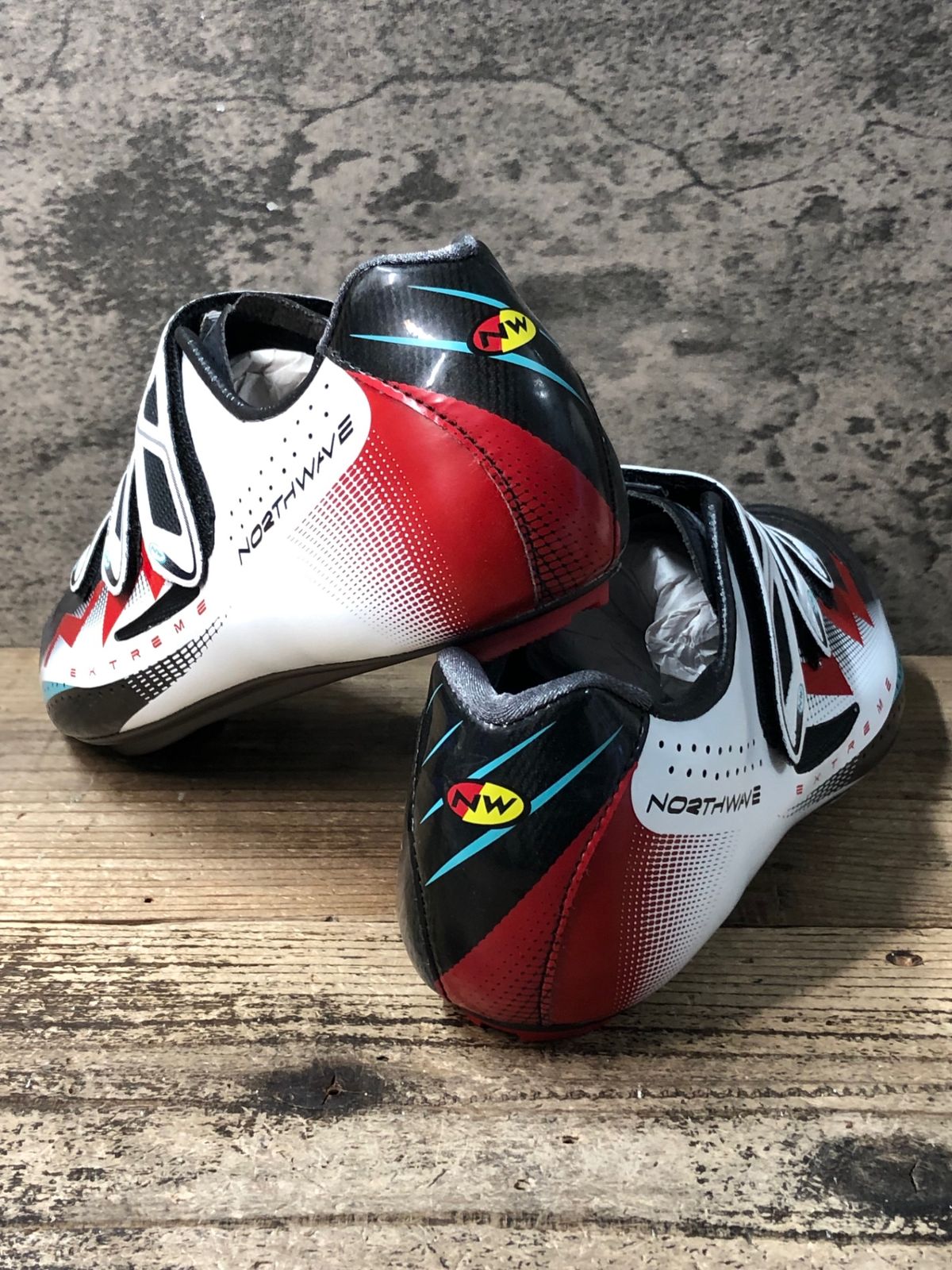 JR547 ノースウェーブ NORTHWAVE EXTREME ビンディングシューズ 黒赤白