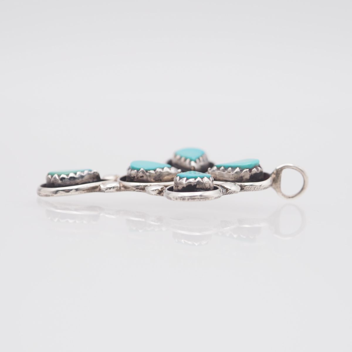 L569 ターコイズ トルコ石 ペンダント トップ デザイン シルバー