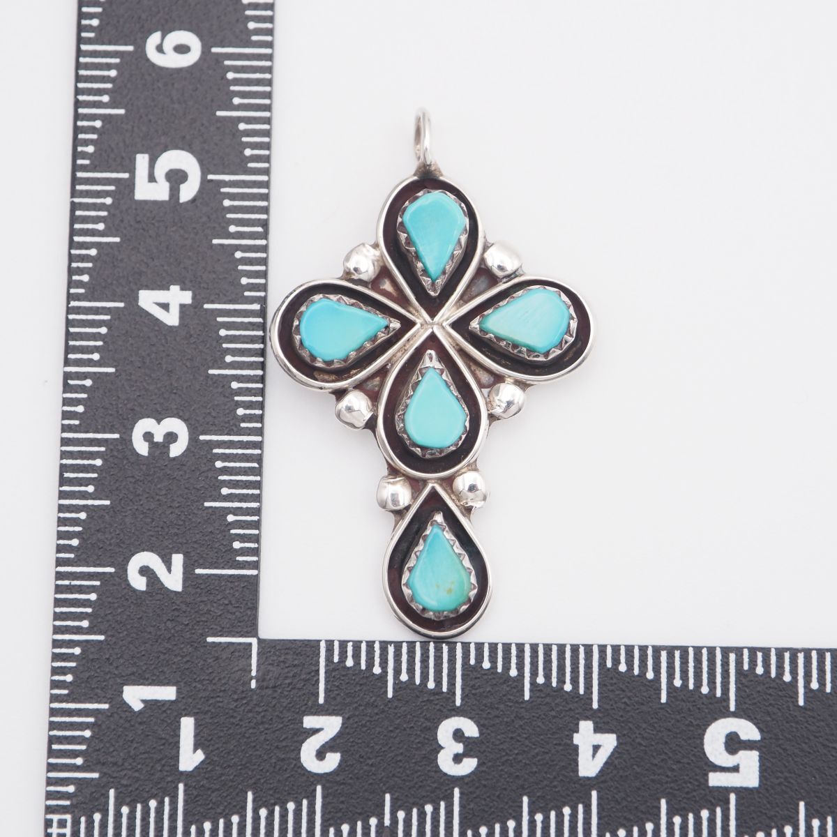 L569 ターコイズ トルコ石 ペンダント トップ デザイン シルバー