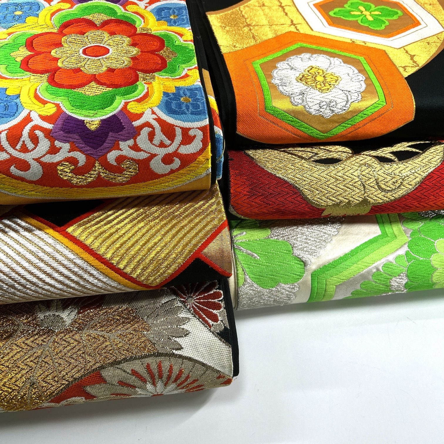 袋帯 6枚 正絹 帯まとめ売り 同梱購入歓迎 リメイク用 着付け練習用