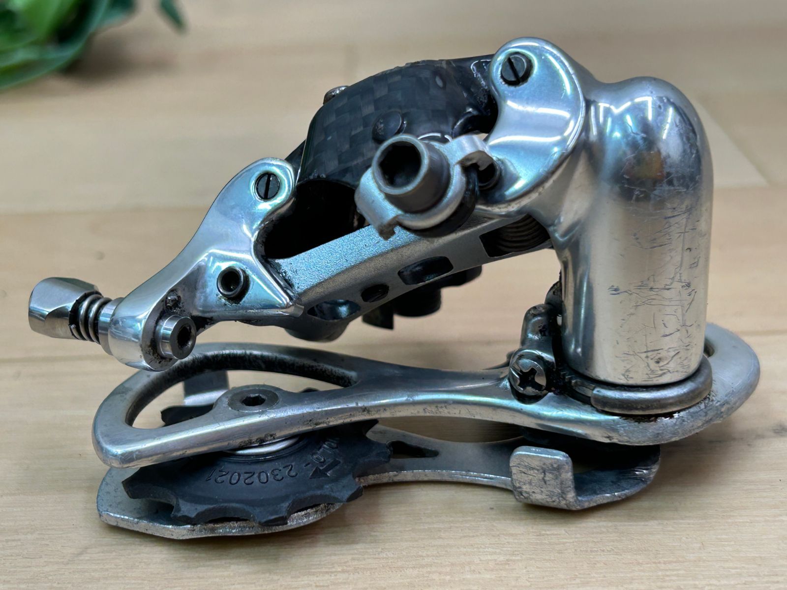 <再値下げしました>中古カンパニョーロ レコードFrディレイラー　初代ナメクジ 再値下げしました>中古カンパニョーロ レコードFrディレイラー初代ナメクジ