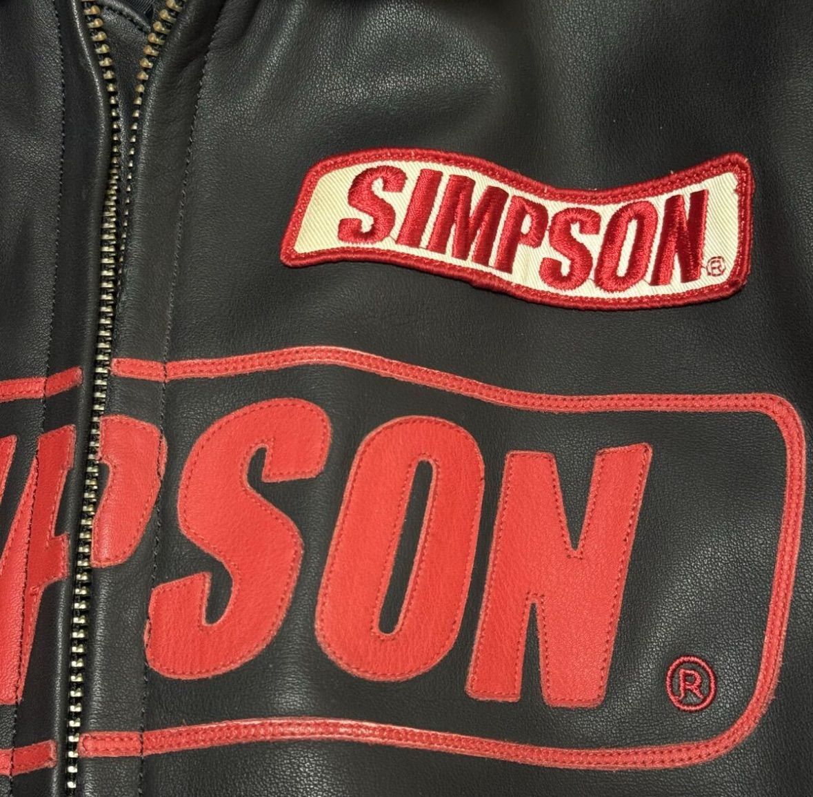 希少【SIMPSON シンプソン】本革 レーシング/レザージャケット