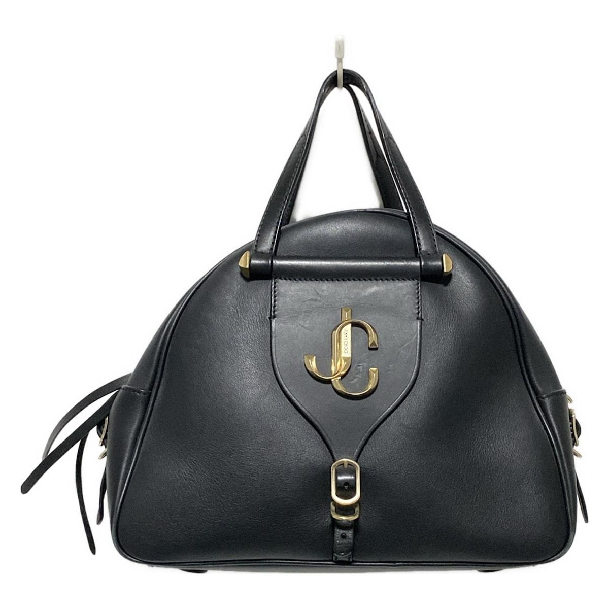 ◾︎極美品◾︎ ジミーチュウ パレス ヴァレンヌ パーティーバッグ ホログラム 黒 JIMMY CHOO(ジミーチュウ) ハンドバッグ ヴァレンヌボーリングM 黒