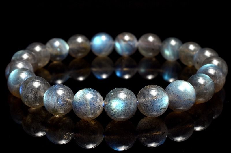 1点物】レインボーシラー ラブラドライト 9mm ブレスレット