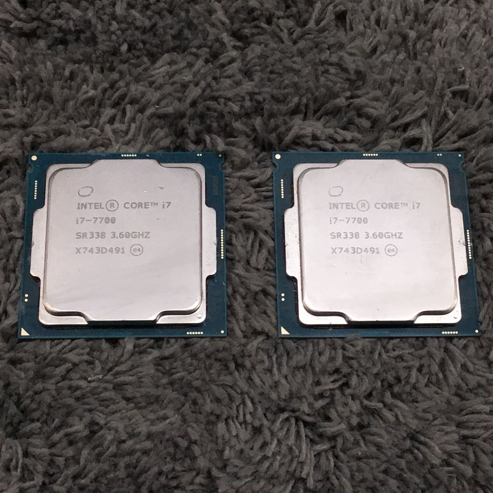 ⑩ INTEL Core i7-7700 計2枚セット CPUまとめ売り □1000026976029□ 安い