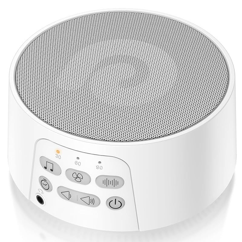 Dreamegg ホワイトノイズマシン バッテリー内蔵 29種癒し音 無段階音量調節 イヤホン対応 騒音対策 快眠グッズ 不眠対策 赤ちゃん 泣き止め 寝かしつけ D3 Pro（ホワイト） 1