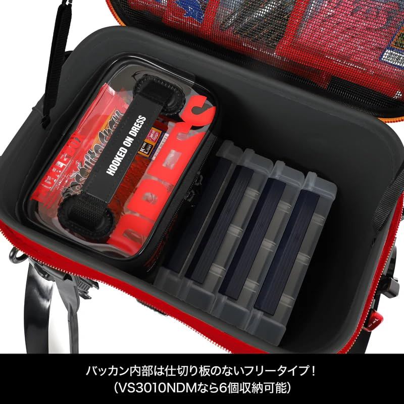 ドレス(DRESS) バッカンミニRE ホワイト/ブラック ロッドホルダー EVA 多機能 釣り 釣り具 釣り用ケース 防災 収納コンテナ タックルバッグ 0 DRESS 17L バッカンミニRE - ライラクス Y89386158