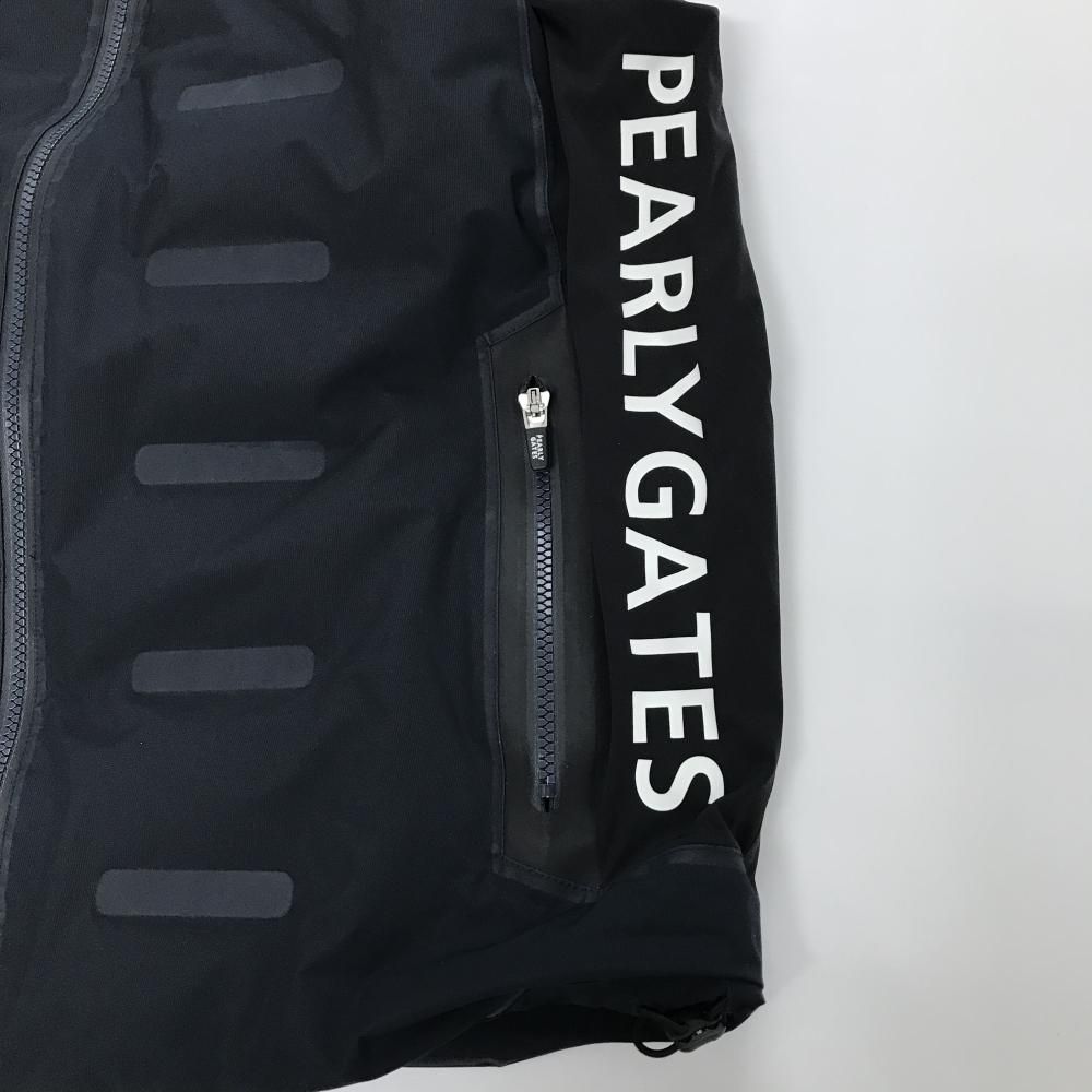 超美品】パーリーゲイツ エアダウンベスト 黒×白 サイドロゴ メンズ 6