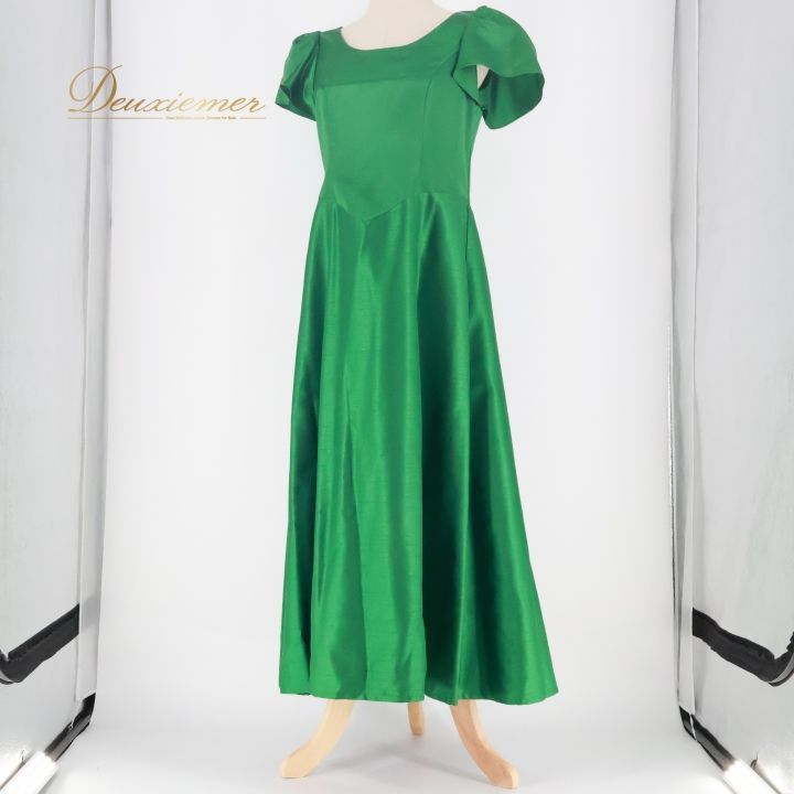 フラダンス 衣装 ワンピース ドレス グリーン系 Makalani ハワイアン