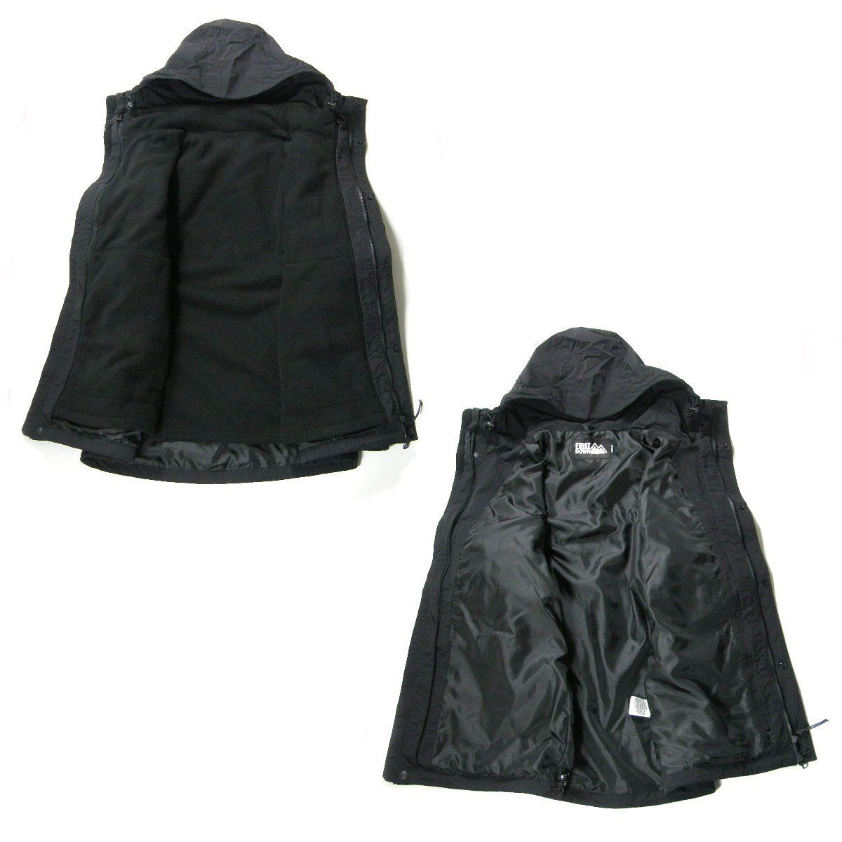 新品】 FIRST DOWN ／ ファーストダウン フリースブルゾン付き 3WAY 撥 