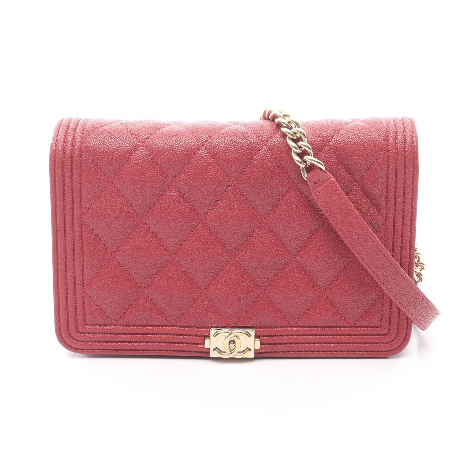 シャネル CHANEL ボーイシャネル ショルダーバッグ バッグ キャビアスキン(グレインドカーフ) レディース レッド系 A80287 【中古】 シャネル CHANEL ショルダーバッグ ボーイシャネル A80287 レッド