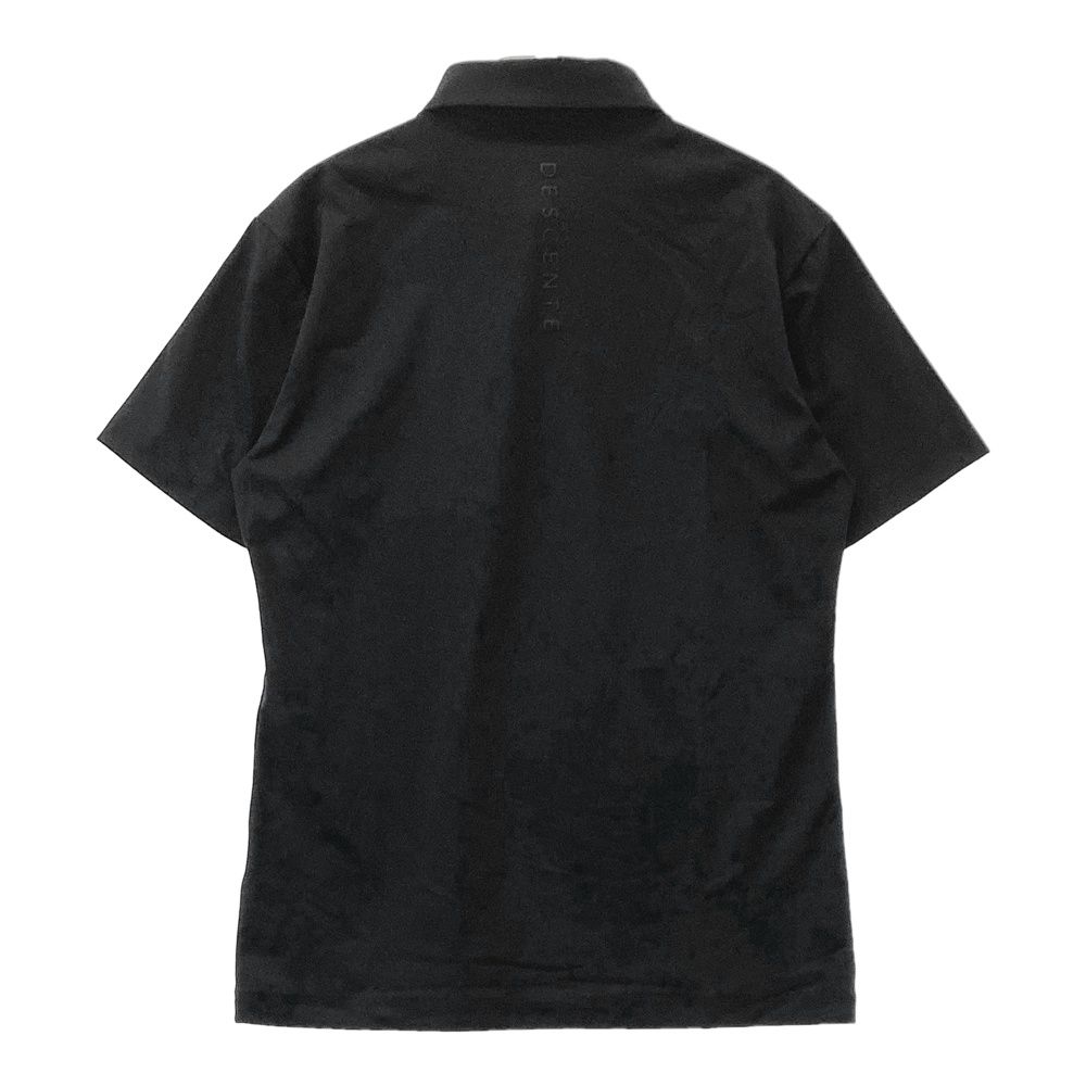 【完売品】デサントゴルフDESCENTE GOLF ブラックポロシャツ M サイズ：M DESCENTE GOLF デサントゴルフ 半袖ポロシャツ ブラック系
