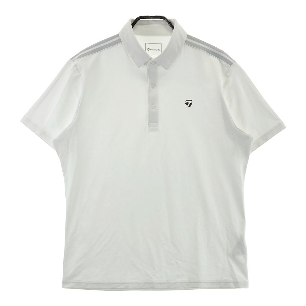 テーラーメイドゴルフ　半袖ポロシャツ　ホワイト サイズ：L TAYLOR MADE テーラーメイド 2024年モデル 半袖ポロシャツ
