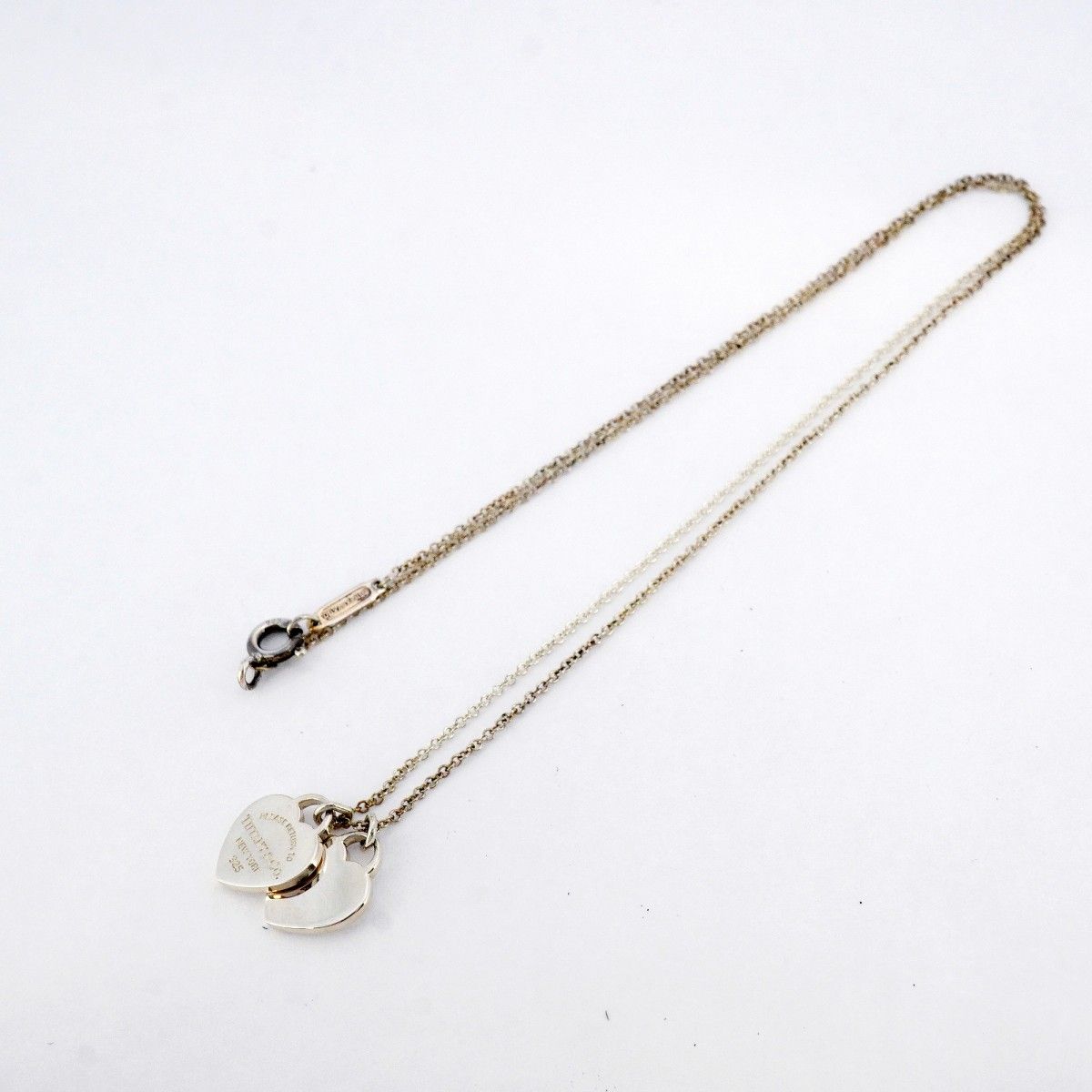 5jpb0446】ティファニー ネックレス ダブルリターントゥハート
