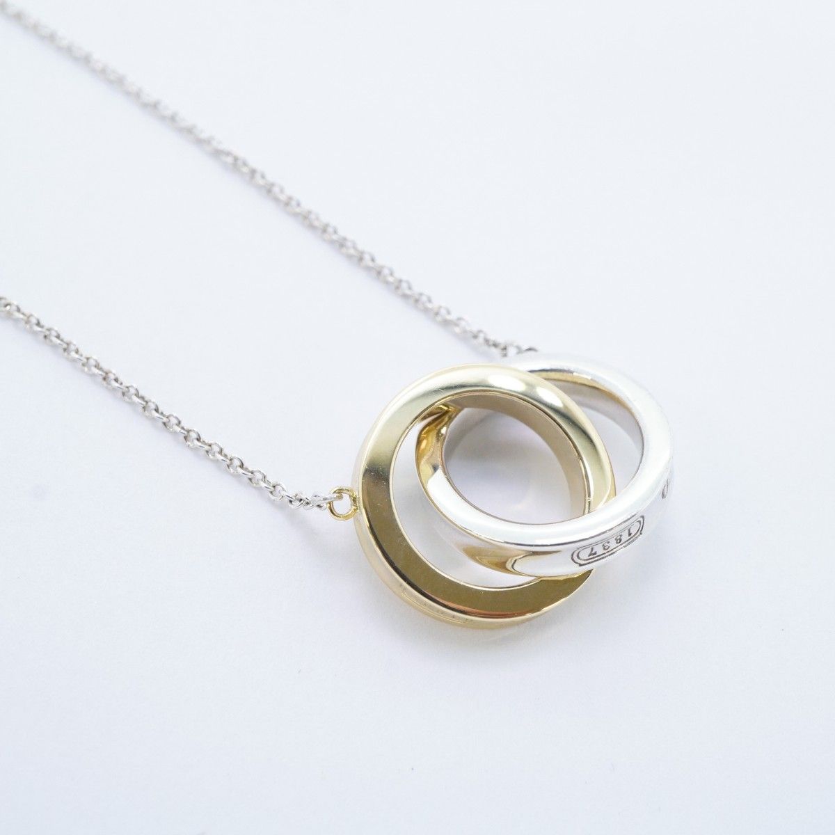 5jpb0454】ティファニー ネックレス インターロッキング 丸型 サークル