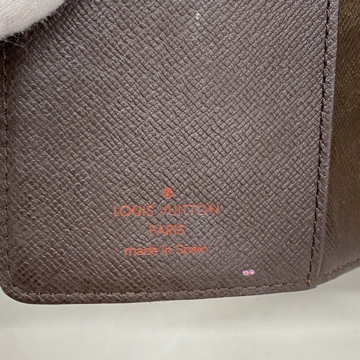 5pc4550】ルイヴィトン 手帳カバー ダミエ アジェンダPM R20700 エベヌ