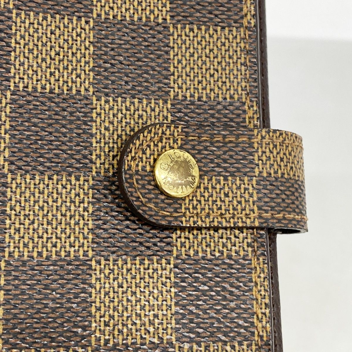 5pc4550】ルイヴィトン 手帳カバー ダミエ アジェンダPM R20700 エベヌ