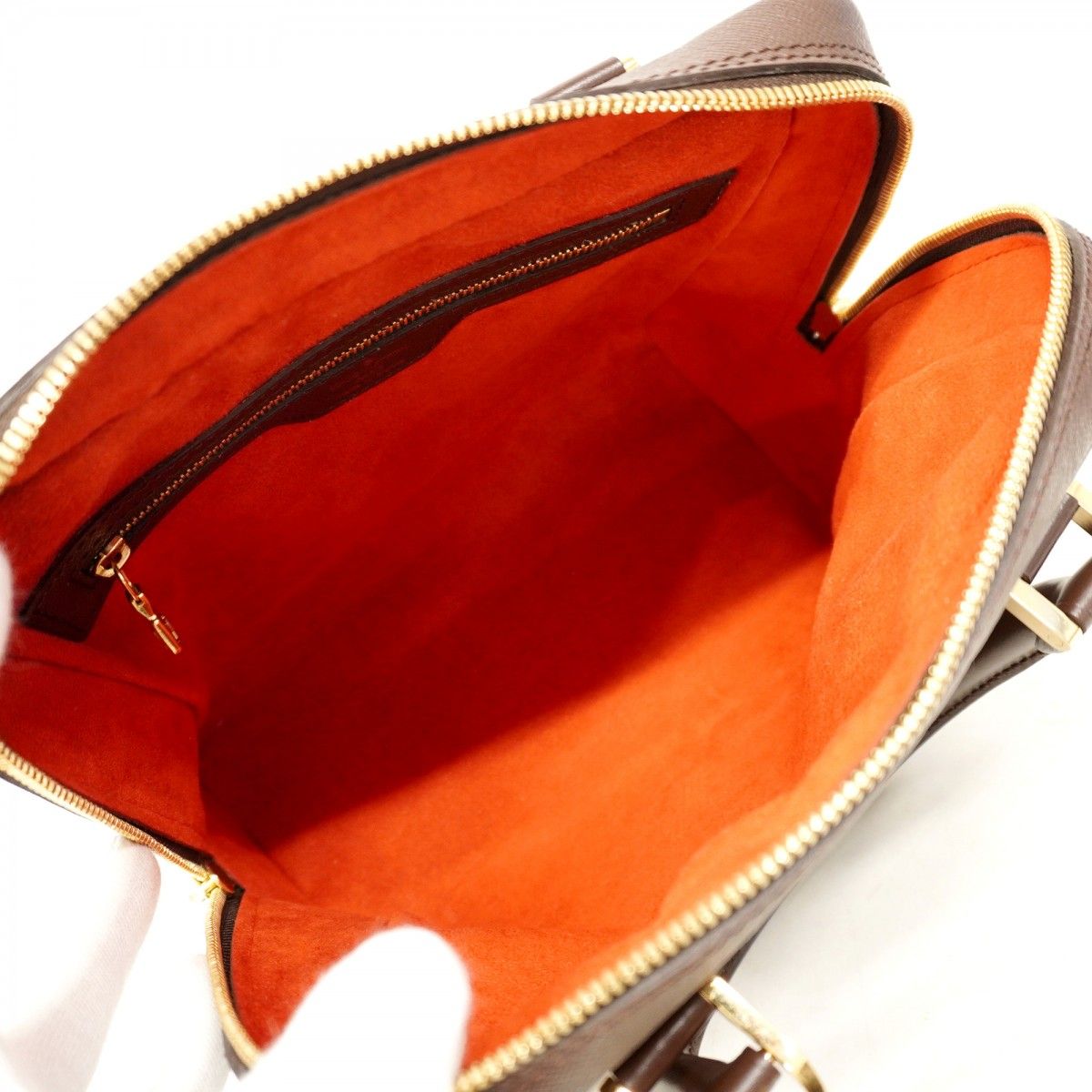 5pc4455-k】ルイヴィトン ハンドバッグ ダミエ ブレラ N51150 エベヌ