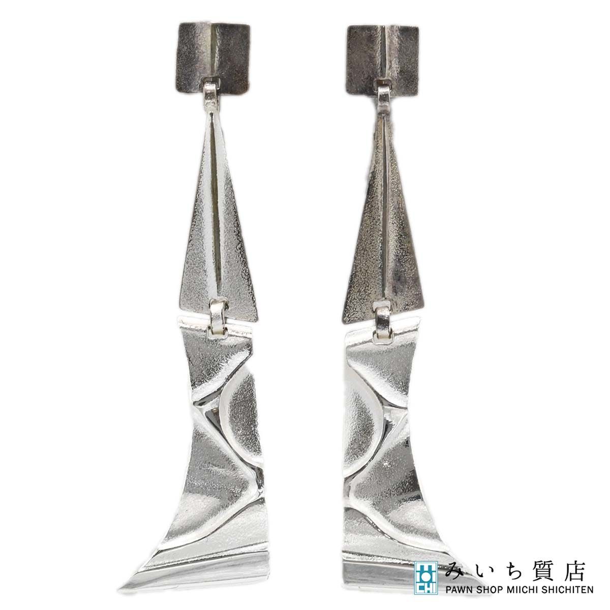 Lapponia ラポーニア イヤリング 925 SILVER FACETS 約12.5g 