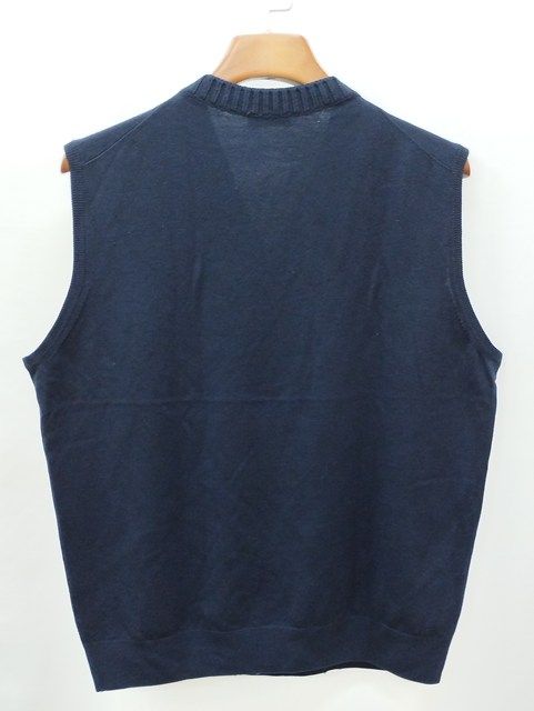 P300 [人気] Cruciani クルチアーニ ニットベスト 52 ネイビー ウール