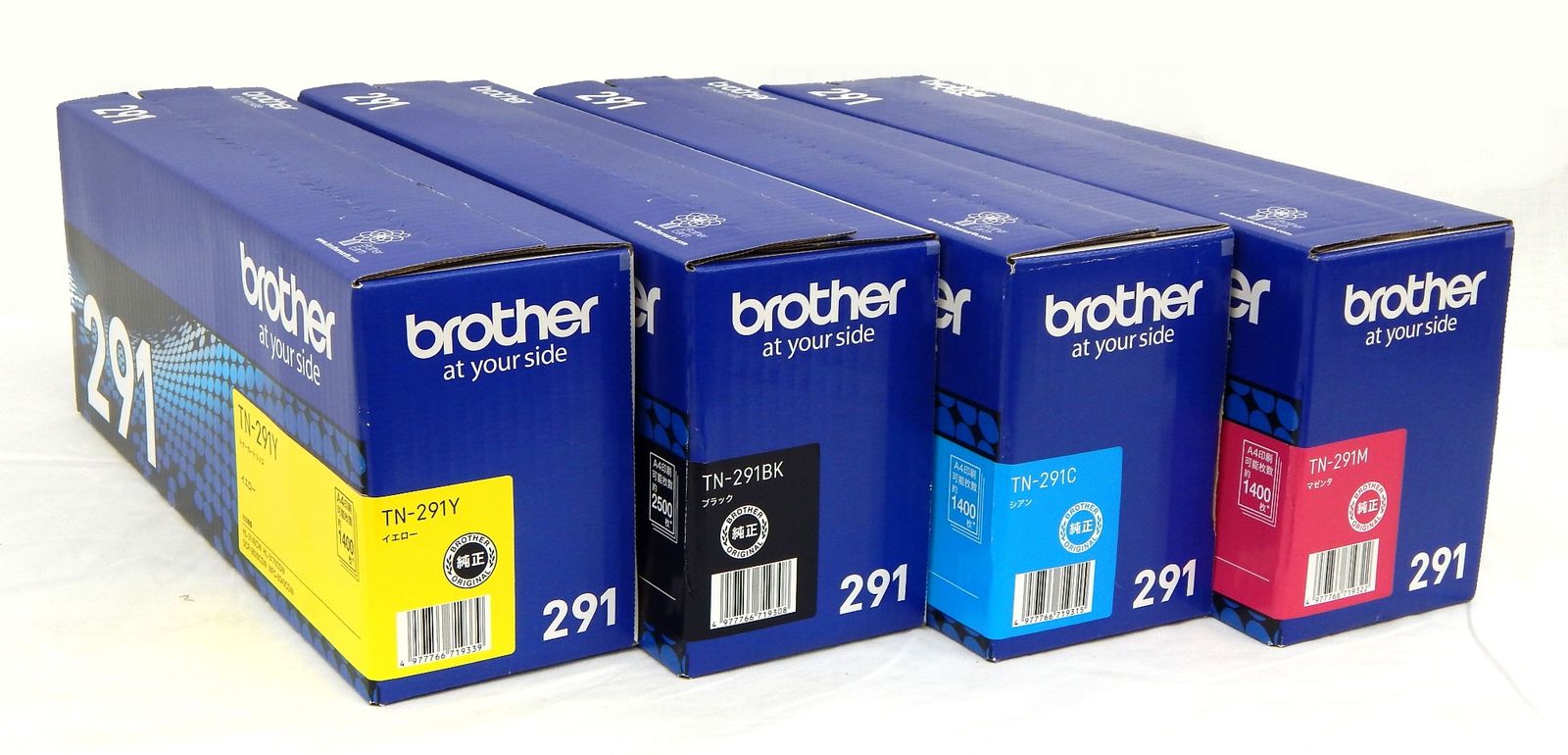 Brother(ブラザー) 291 純正トナー TN-291BK/C/M/Y 4色セット - メルカリ