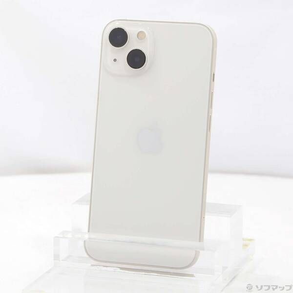 iPhone13 128GB スターライト 美品 箱・未使用ケーブル付 中古品〕 iPhone13 128GB スターライト MLND3J／A SIMフリー【251