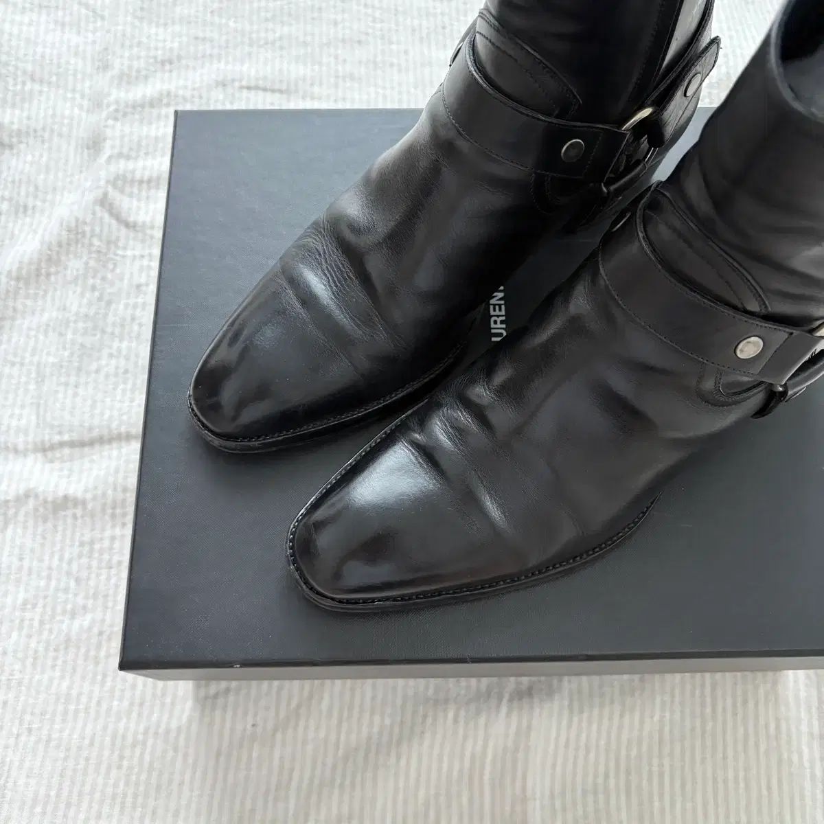 Saint Laurent サンローラン ワイアット 40 ハーネスブーツ (サイズ40