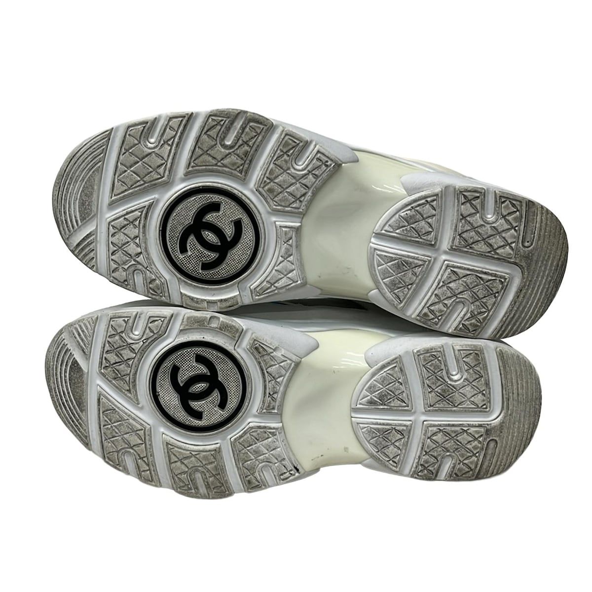 CHANEL(シャネル) スニーカー 38 レディース - G33726 グレー×白