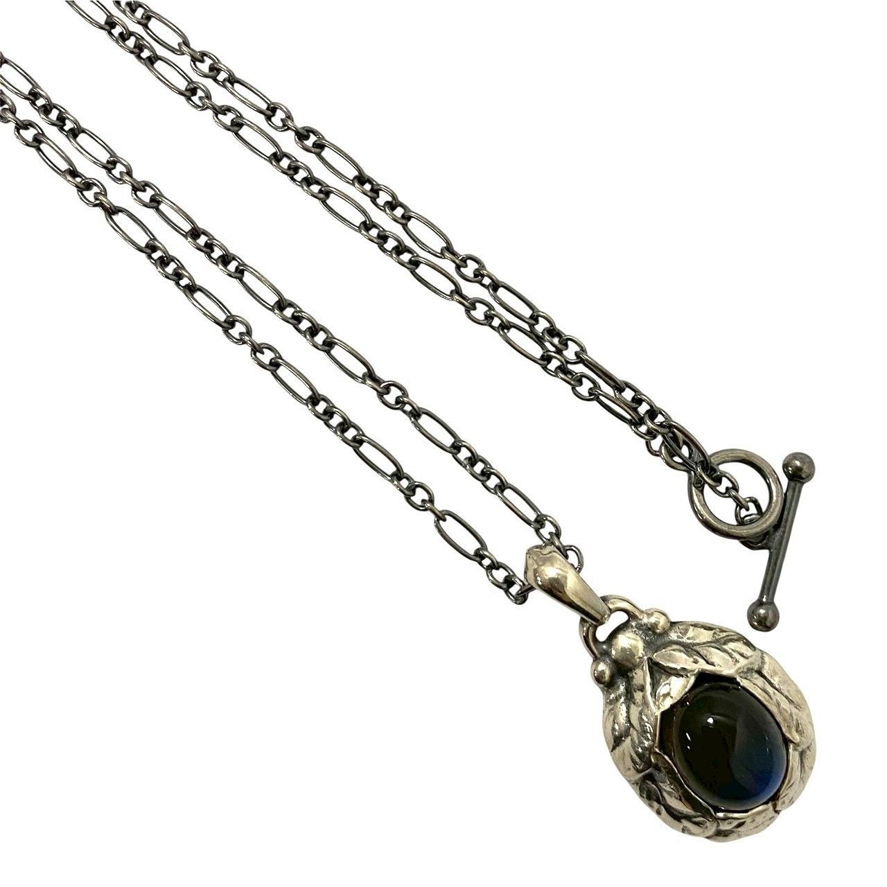  　イヤーペンダント　1997　ラブラドライト　ネックレス ジョージ ジェンセン] 1997 イヤーペンダント （ラブラドライト）