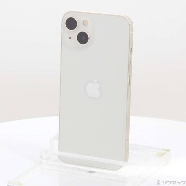 iPhone13mini 本体128GB スターライト（ホワイト） 中古品〕 iPhone13 128GB スターライト MLND3J／A SIMフリー【368
