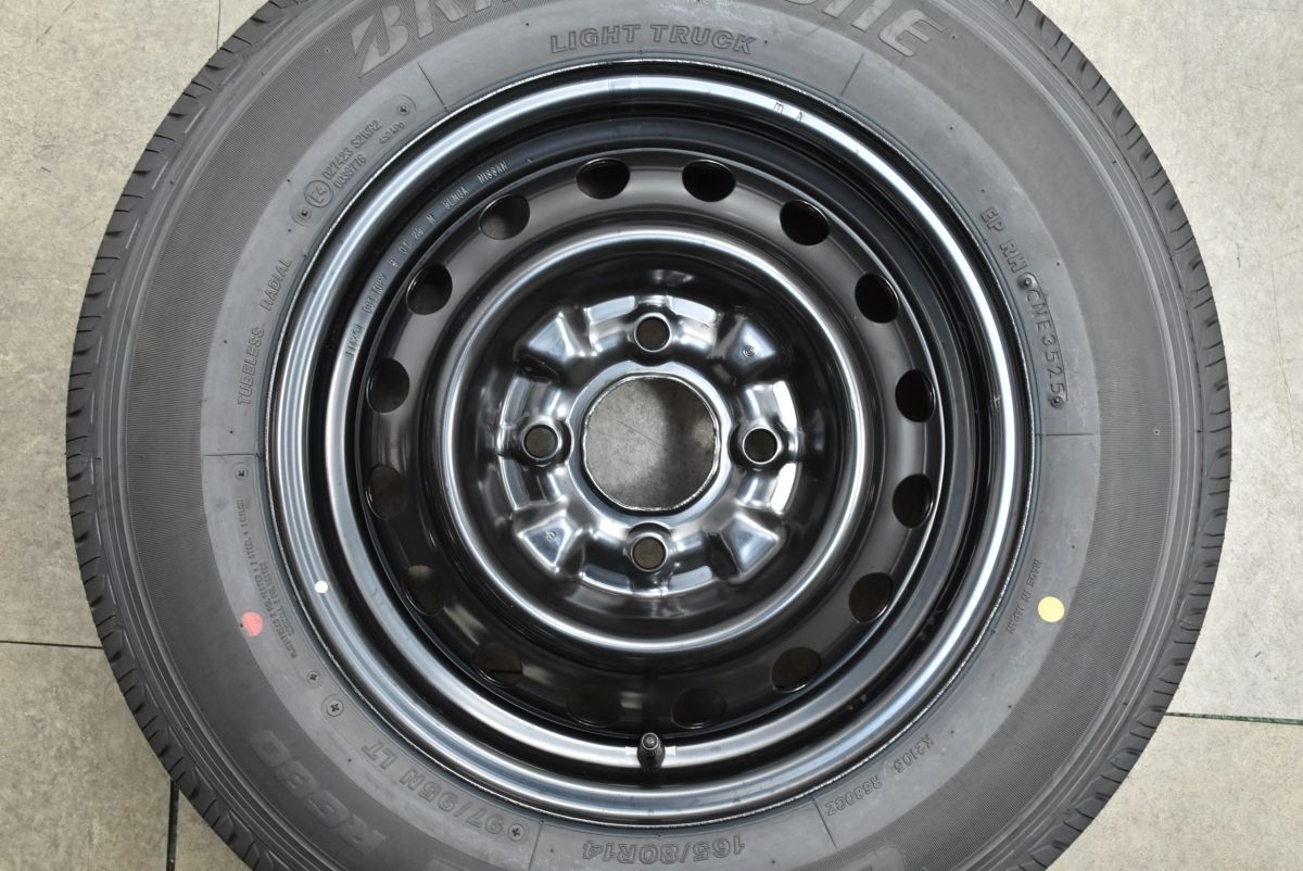 175/80R14 新車外し2025年製造ブリヂストン　エコピア4本バリ山 175/80R14 新車外し2025年製造ブリヂストンエコピア4本バリ山