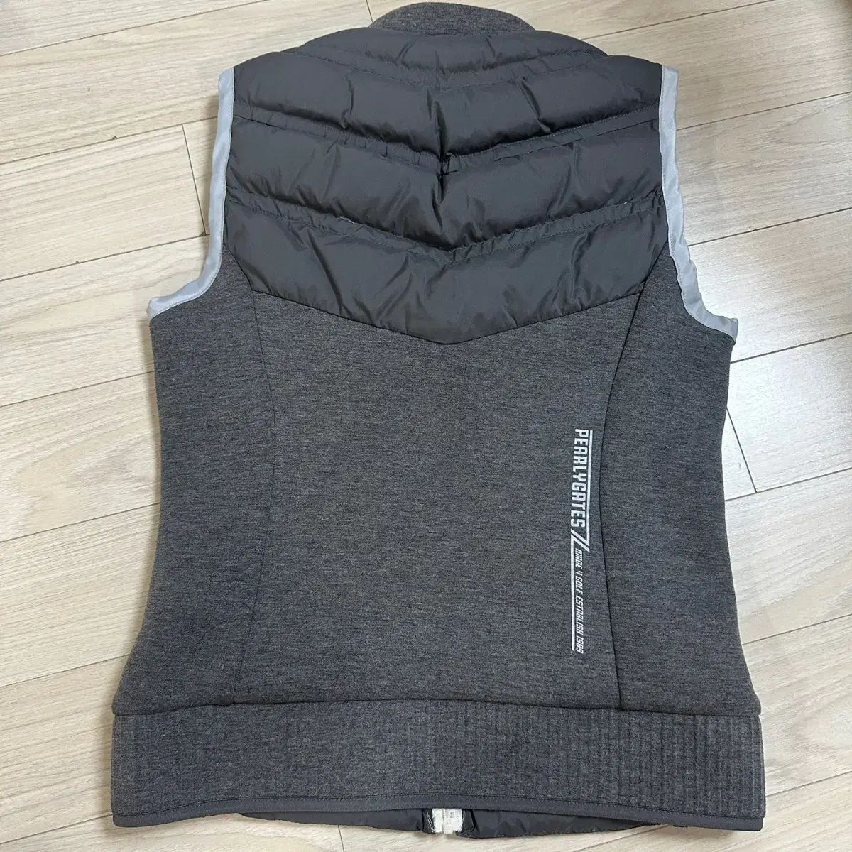 レディース S パーリーゲイツ 軽量 グース ダウン ベスト グレー