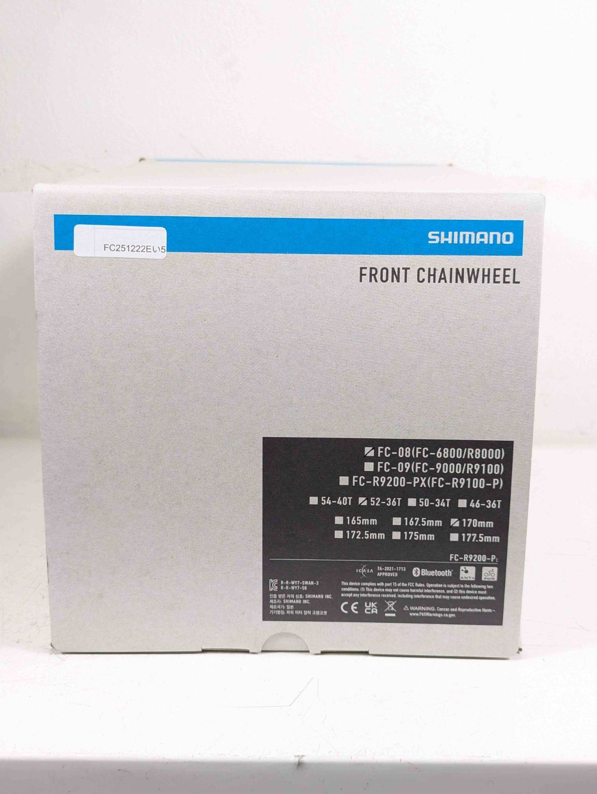 SHIMANO FC-08 170mm 52-36t 新品 未使用品】Shimano シマノ ULTEGRA FC 08 52-36t 170mm クランク