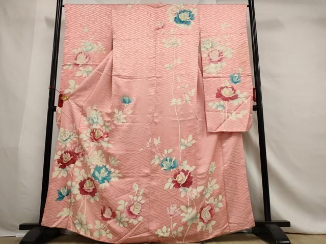 平和屋着物□豪華振袖 駒刺繍 枝花文 金彩 正絹 逸品 AABA3395st