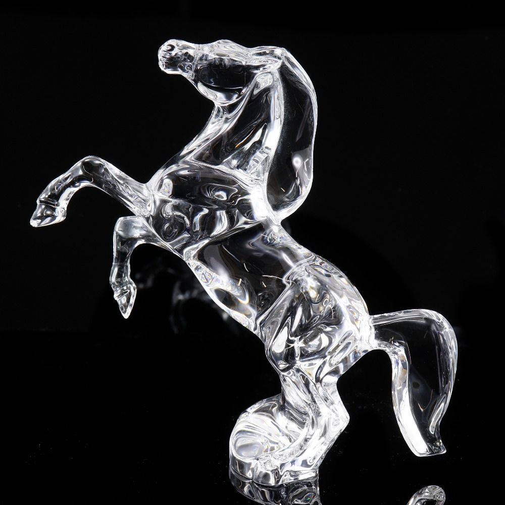 Baccarat】バカラ いななく馬 Allison Hawkes クリスタル _ 花瓶