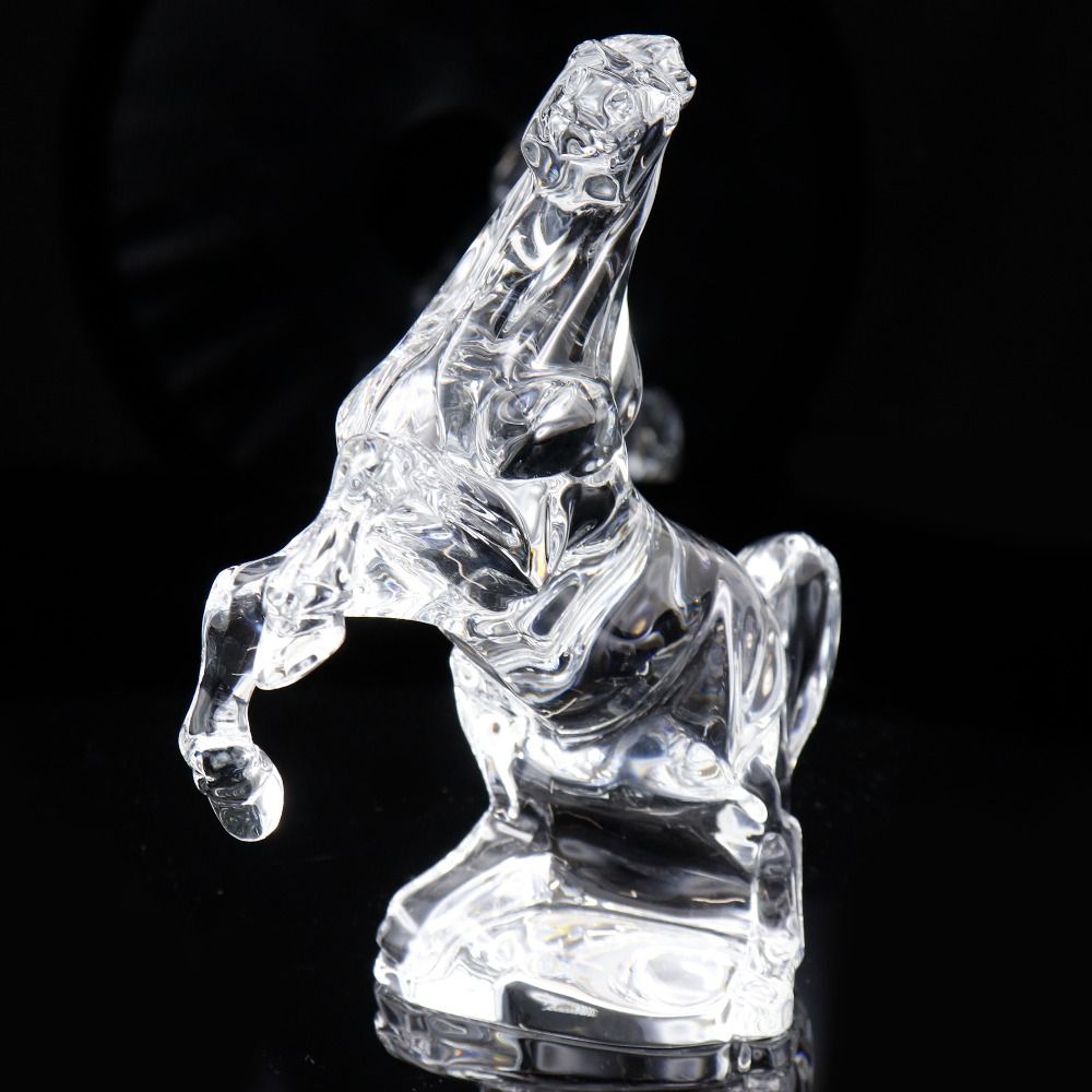 Baccarat】バカラ いななく馬 Allison Hawkes クリスタル _ 花瓶